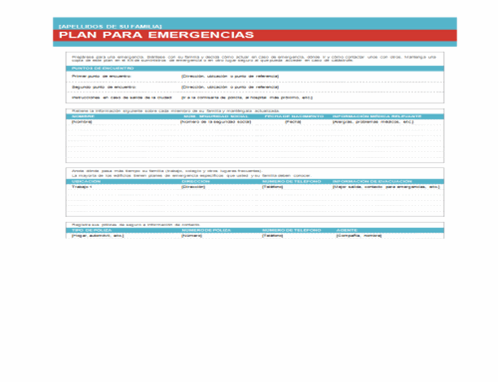 Plan De Emergencia Familiar Ppt