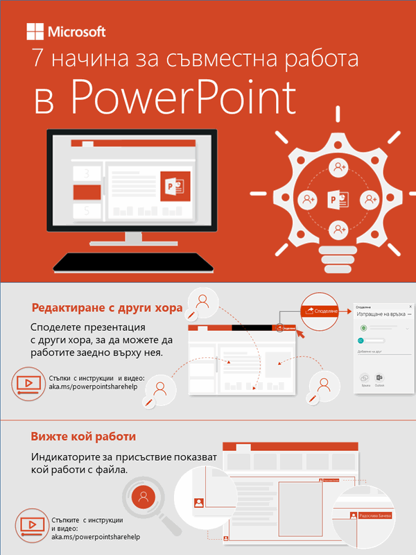 7 начина за съвместна работа в PowerPoint
