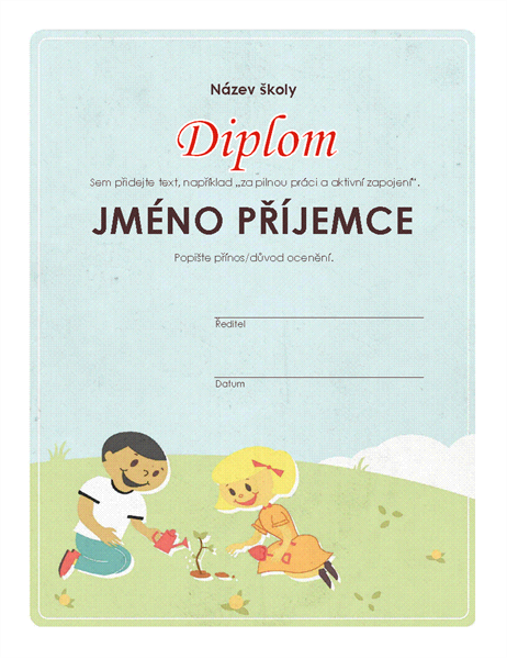 Diplom pro žáky základních škol
