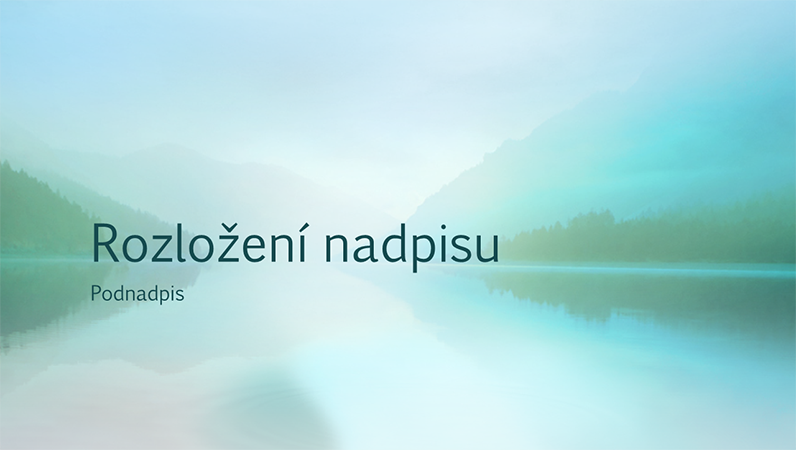 Přírodní prezentace navozující pocit klidu (širokoúhlý formát) Přírodní prezentace navozující pocit klidu (širokoúhlý formát)