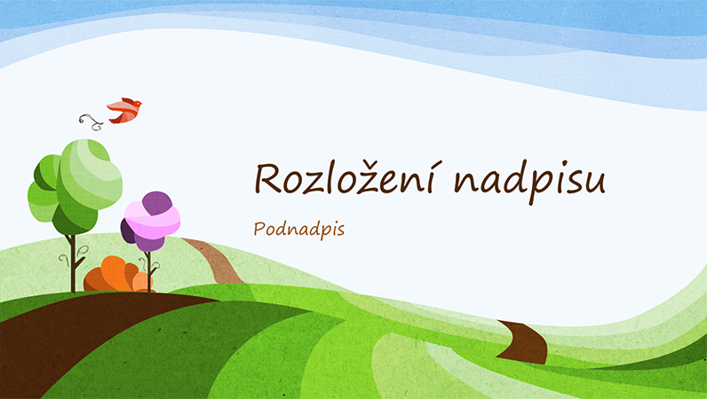 Přírodní prezentace, ilustrovaný design krajiny (širokoúhlý formát) Přírodní prezentace, ilustrovaný design krajiny (širokoúhlý formát)