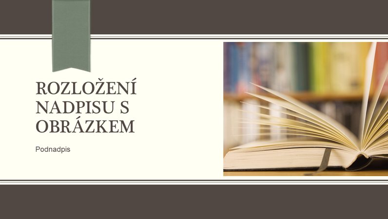 Školní prezentace, návrh s proužky a stuhou (širokoúhlá) Školní prezentace, návrh s proužky a stuhou (širokoúhlá)