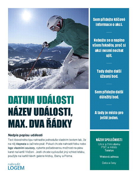 Leták sezónní události (zima) Leták sezónní události (zima)