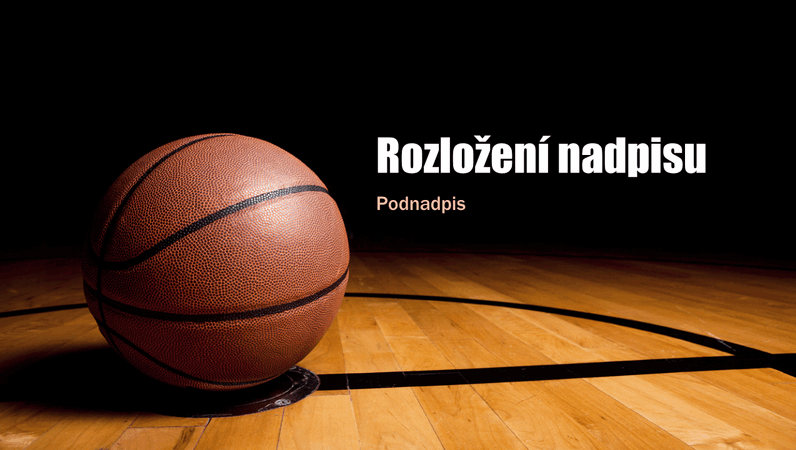 Basketbalová prezentace (širokoúhlý formát)