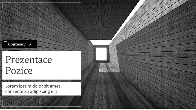 Architektonická prodejní prezentace Architektonická prodejní prezentace