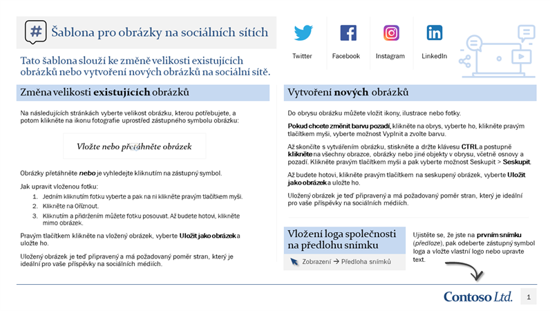 Šablona obrázku pro sociální sítě Šablona obrázku pro sociální sítě