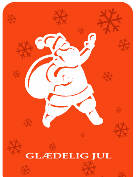 Julekort (med billede af julemanden)