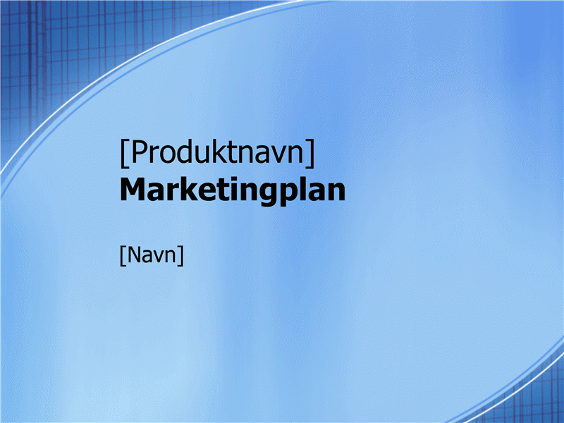 Præsentation til marketingplan