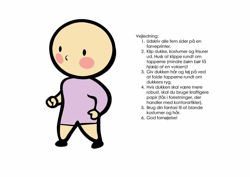 Påklædningsdukker (pige, sæt 3) Påklædningsdukker (pige, sæt 3)