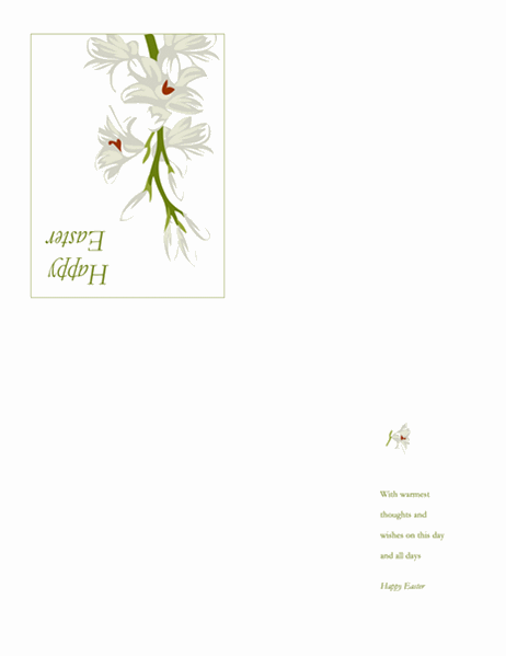 Påskekort (med blomster)