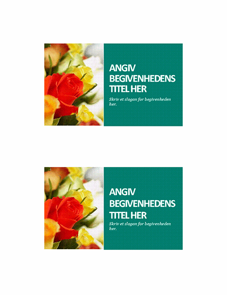 Begivenhedspostkort Begivenhedspostkort