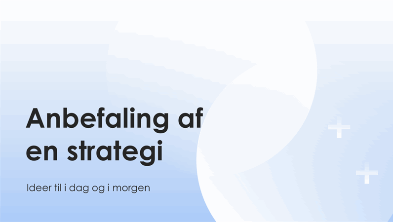 Præsentation af forretningsstrategi