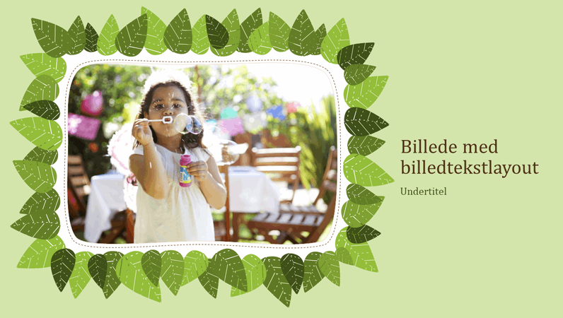 Familiefotoalbum (grønne blade i naturen-design)