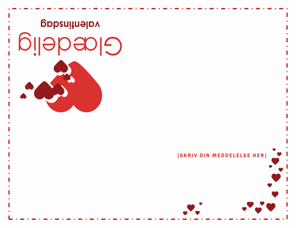 Valentinsdagskort (foldet i kvarte)