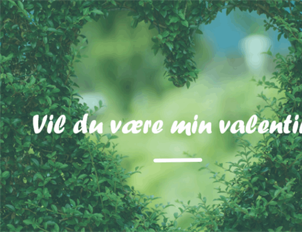 Valentinsdag-kort (midterfoldede) Valentinsdag-kort (midterfoldede)