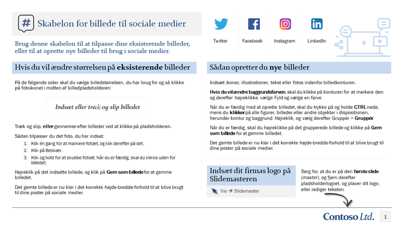 Skabelon for billede til sociale medier Skabelon for billede til sociale medier