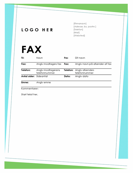 Geometrisk faxforside