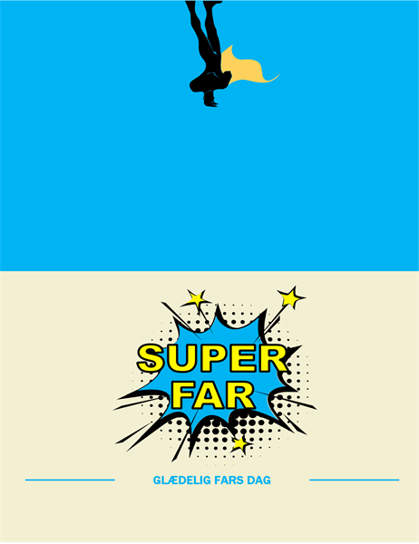 Fars dag-kortet "Superfar"