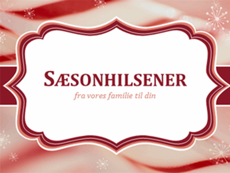 Julekort med sukkerstokke (2 pr. side)