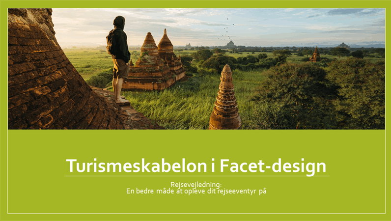 Turismeskabelon med Facet-design Turismeskabelon med Facet-design