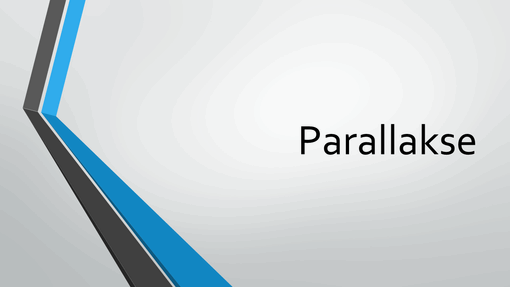 Parallakse