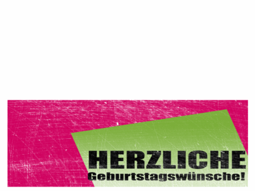 Geburtstagskarte, Hintergrund "Kratzer" (rosa, grün, Mittelfaltung)