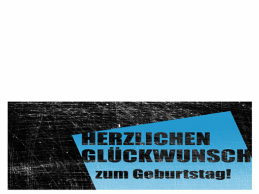 Geburtstagskarte, Hintergrund "Kratzer" (schwarz, blau, Mittelfaltung)