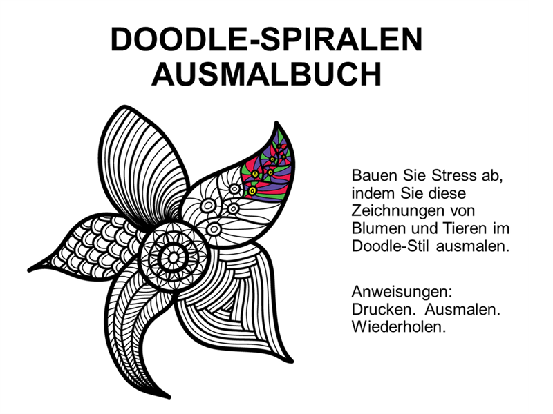 Doodle-Ausmalbuch (Spiralbuch) Doodle-Ausmalbuch (Spiralbuch)