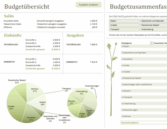 Ausgaben haushalt personen monatliche 1