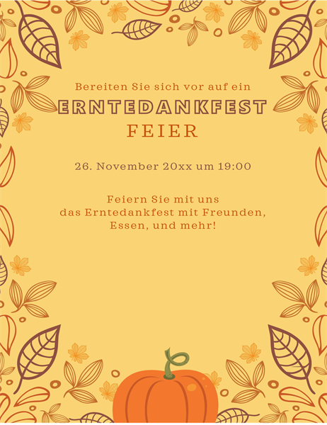 Herbst-Handzettel Herbst-Handzettel
