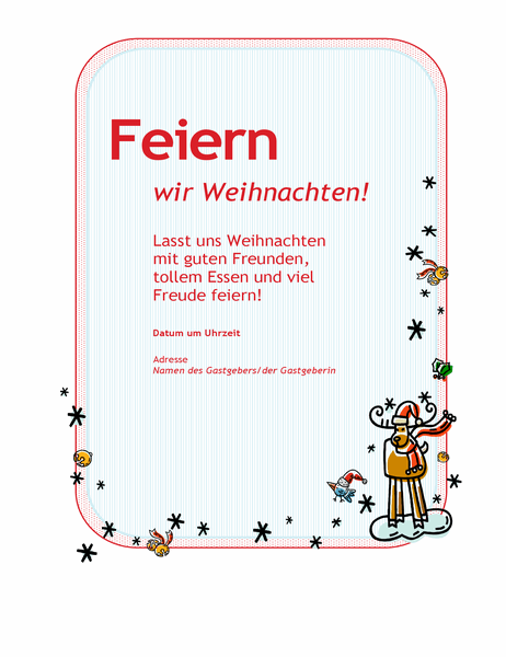 Einladung Zur Weihnachtsfeier