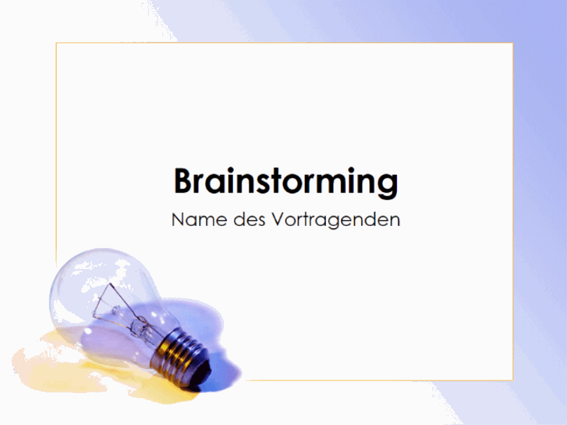 Präsentation zu Brainstorming