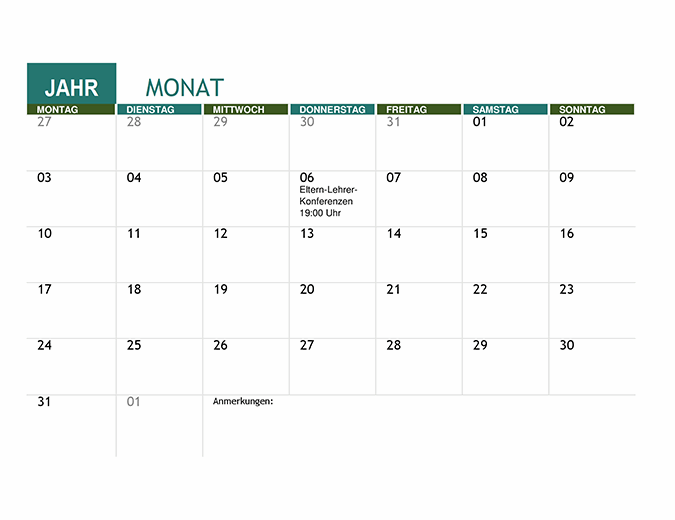 Akademischer Kalender