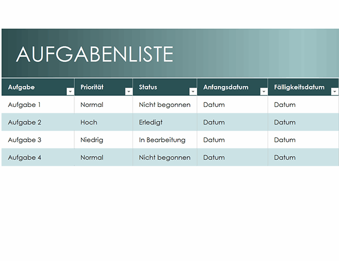 Einfache Aufgabenliste