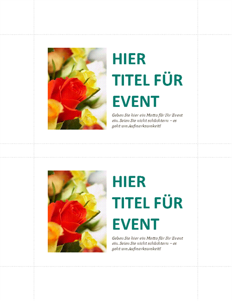 Postkarten für Firmenevents (2 pro Seite) Postkarten für Firmenevents (2 pro Seite)