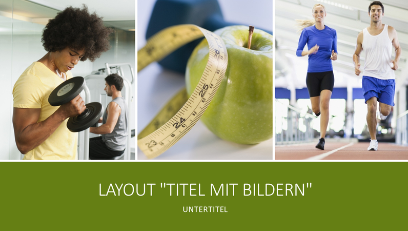 Präsentation "Gesundheit und Fitness" (Breitbild) Präsentation "Gesundheit und Fitness" (Breitbild)