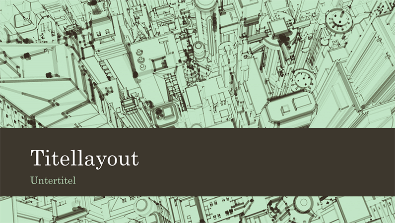 Skizze von Bürogebäuden in einer Großstadt als Präsentationshintergrund (Breitbild)