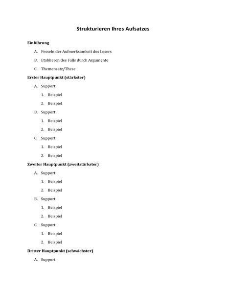 Gliederung essay uni image