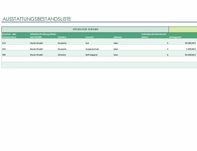 Warenbestandsliste Excel Vorlage : 20 Einzigartig ...