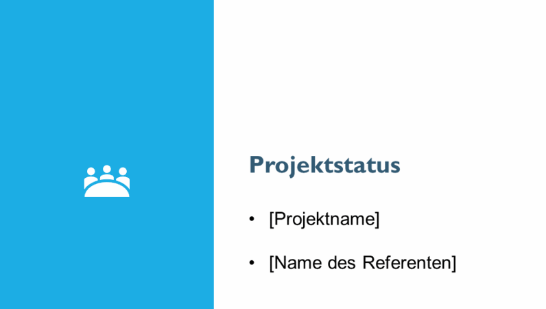 Projektstatusberichtpräsentation Projektstatusberichtpräsentation