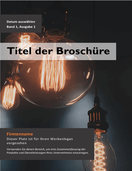 Werbebroschüre für Produkte oder Dienstleistungen Werbebroschüre für Produkte oder Dienstleistungen
