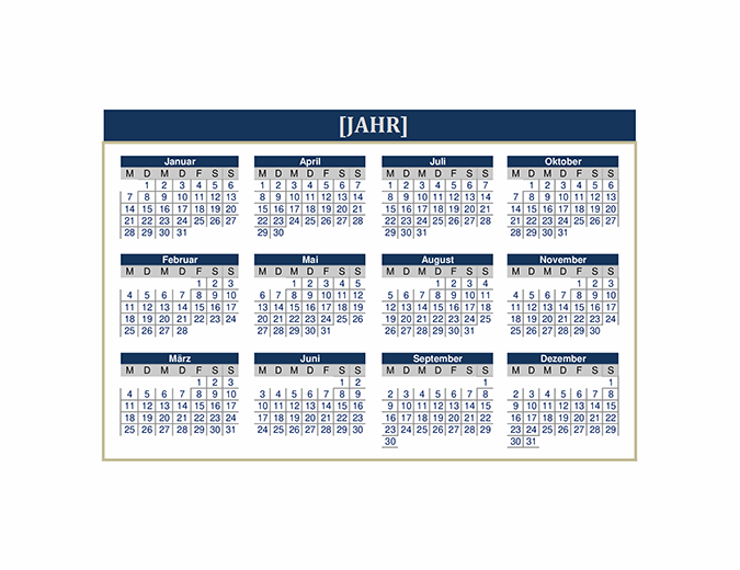 Kalender (alle Jahre)