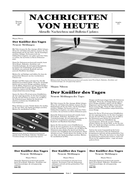 Traditionelle Zeitung Traditionelle Zeitung