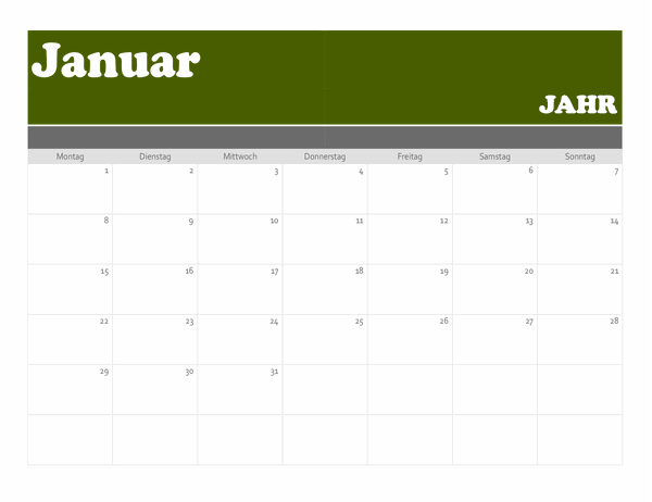 Banner Kalender