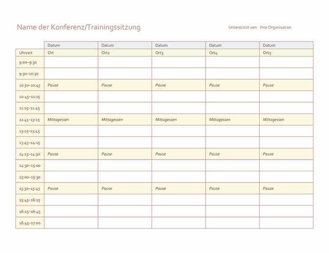 Putzplan Vorlage Excel