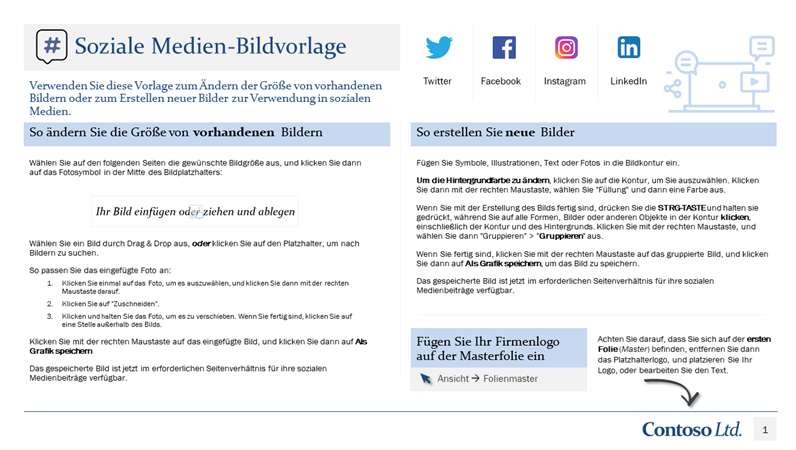 Bildvorlage "Soziale Medien" Bildvorlage "Soziale Medien"