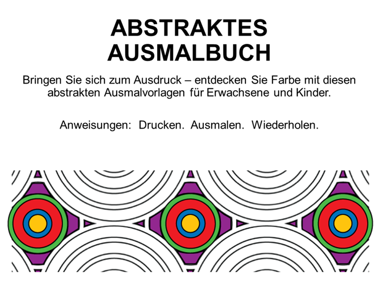 Abstraktes Ausmalbuch Abstraktes Ausmalbuch