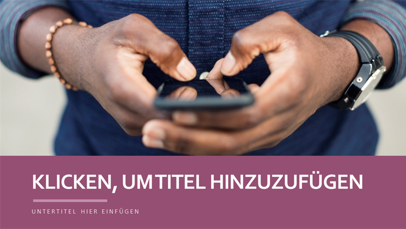 Klassische prägnante Präsentation Klassische prägnante Präsentation