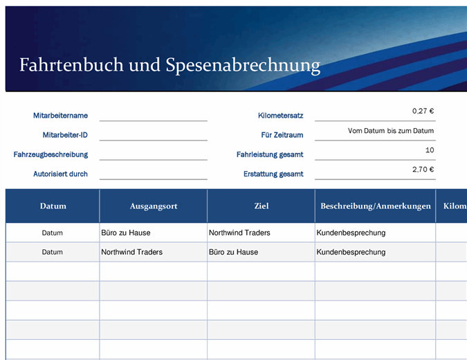 Muster Ausbildungsplan Excel