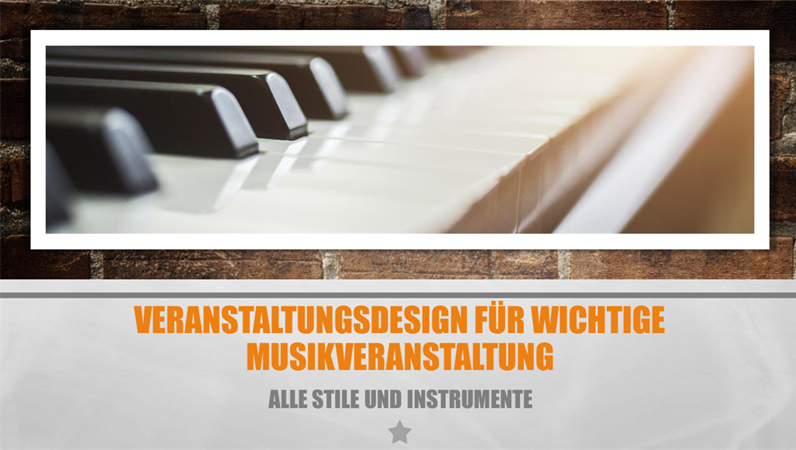 Veranstaltungsdesign für wichtige Musikveranstaltung Veranstaltungsdesign für wichtige Musikveranstaltung